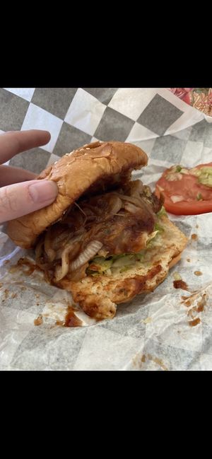 Freakin vegan burger   at The Soulful Vegan in Akron