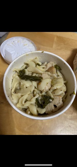Chicken noodle soup  at The Soulful Vegan in Akron