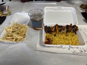 Shishcabob, truffle and tamarind.   at The Soulful Vegan in Akron