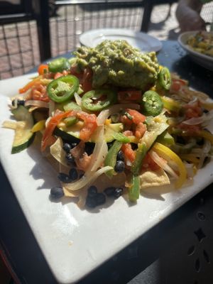 Vegan nachos  at Agave Mexican Bistro in Newburyport