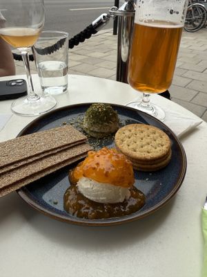 Cashew cheese plate  at Chewie's Bar in Stockholm