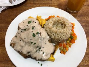 Bistecka de Seitan at Trigo Limpio in Huancayo