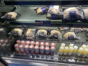 Vegan sausage ciabattas   at STN - Caffè Nero in Stansted