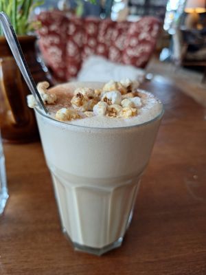 Popcorn Chai Latte at Wahrhaft Nahrhaft in Berlin