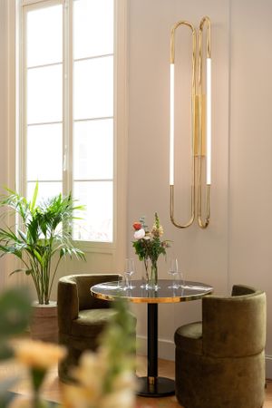 Your table awaits.  at PLANTn - Sapphire House Antwerp in Antwerpen