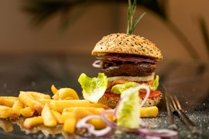 A Brilliant Plant-Based Burger. at PLANTn - Sapphire House Antwerp in Antwerpen