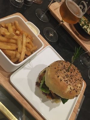 Fries made from “beton"  at PLANTn - Sapphire House Antwerp in Antwerpen