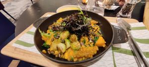 Pumpkin risotto at PLANTn - Sapphire House Antwerp in Antwerpen