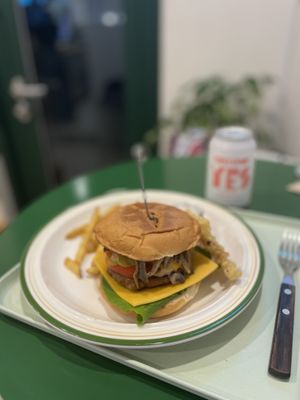 Mushroom burger   at Swallow Bakery & Cafe - 스왈로베이커리카페 in Seoul