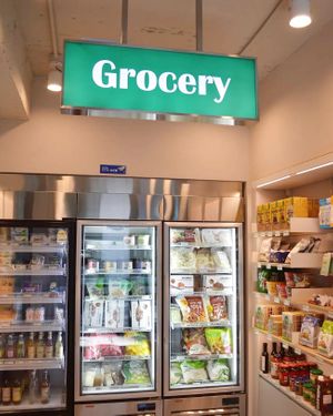 Pantry section - frozen and refrigerated goods at Swallow Bakery & Cafe - 스왈로베이커리카페 in Seoul