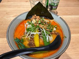 Amazing vegan Tan tan ramen at Takumi in Eindhoven