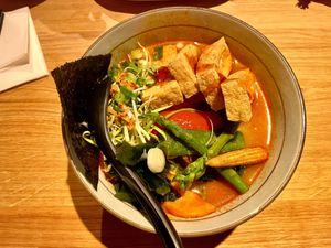 Spicy Vegan Tofu Miso Ramen   at Takumi in Eindhoven