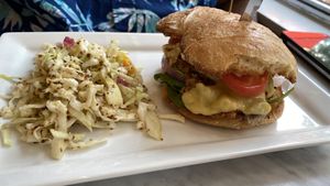 Mushroom Swiss Burger at Frida's in University City