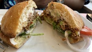 Mushroom Swiss Burger at Frida's in University City