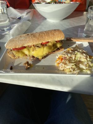 Brisket sandwich  at Frida's in University City