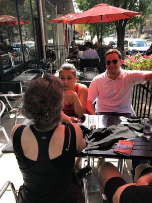 Very nice outside seating space at Frida's in University City