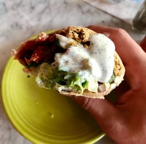 Falafel wrap w/ taziki  at Frida's in University City