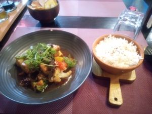 The basil wok at Eat Me Kech in Marrakech
