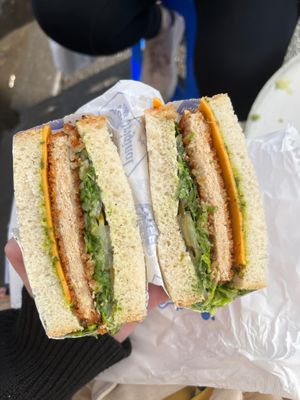 Vegan Schnitzel ($15) at Nico's Sandwich Deli in Fitzroy