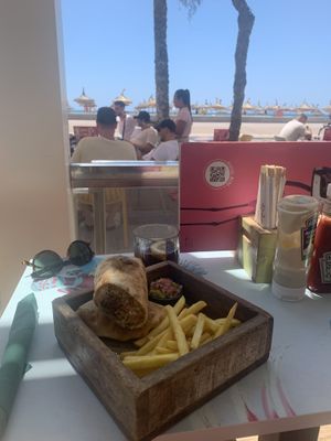 Vegan burrito with a view  at Bonito Kitchen & Cocktails in Mallorca