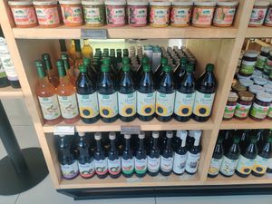 Oils and jams at eRule Bio Markt in Ulaanbaatar