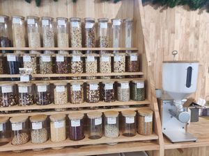 Bulk foods at eRule Bio Markt in Ulaanbaatar