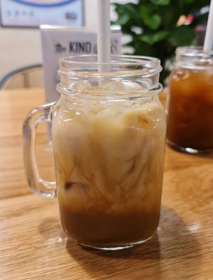 No Moo Ice Latte ~ 26/5/22 at The Kind Bowl - Serangoon Garden in Northeast Singapore