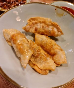 Fried Dumplings ~ 26/5/22 at The Kind Bowl - Serangoon Garden in Northeast Singapore