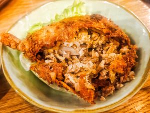 Texture of the V wings at The Kind Bowl - Serangoon Garden in Northeast Singapore