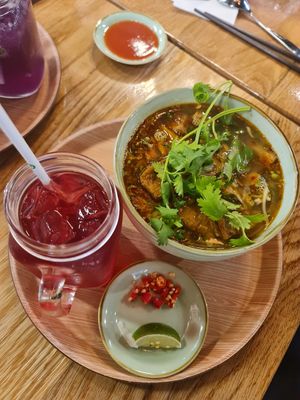 Royal Spicy with Pomegranate drink ~ 4/11/22 at The Kind Bowl - Serangoon Garden in Northeast Singapore