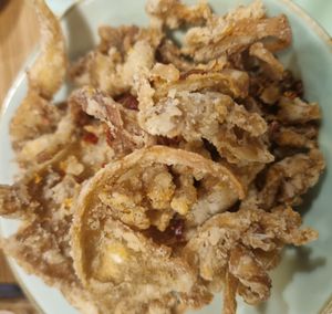 Mushroom fritters at The Kind Bowl - Serangoon Garden in Northeast Singapore