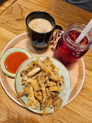 Cripsy oyster mushroom. ~ 13/9/23' at The Kind Bowl - Serangoon Garden in Northeast Singapore