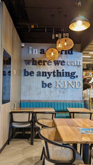 Indoor seating at The Kind Bowl - Serangoon Garden in Northeast Singapore