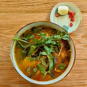 Vegan No Crab Noodles at The Kind Bowl - Serangoon Garden in Northeast Singapore