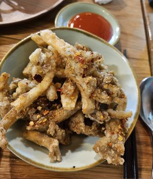 Oyster Mushroom ~  21/4/24 at The Kind Bowl - Serangoon Garden in Northeast Singapore