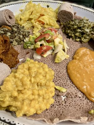 Vegan platter for 2  at Jambo Jambo Africa in Glebe