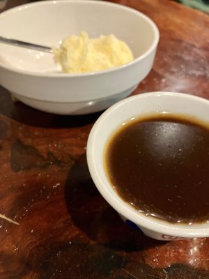 Pineapple ice cream and coffee  at Jambo Jambo Africa in Glebe