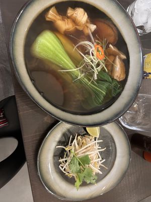 Pho vegan  at NUNU in Rome