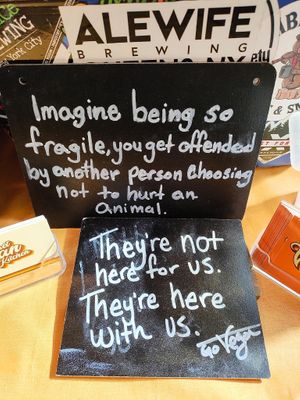 Vegan for the animals 💚 at Secret Vegan Kitchen in New York City