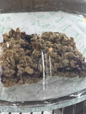 Berry crumble cake  at La Amazonas in South East London