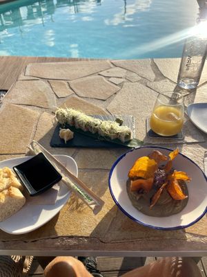Vegan Sushi Rolls (i think that was only temporarily offered)  at Pura Vida in Mallorca