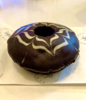 Marbled chocolate donut   at Rawkure in Dubai