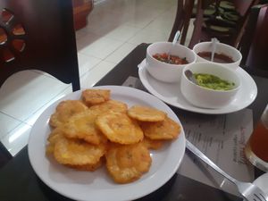 Patacones at Loving Hut - Costa Rica in Heredia