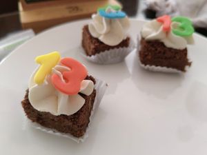 Brownies de regalo. at Loving Hut - Costa Rica in Heredia