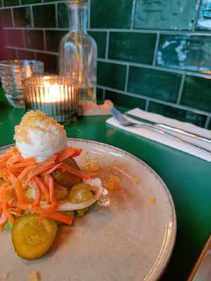 Second, deconstructed salad at Restaurant Carotte in Deventer