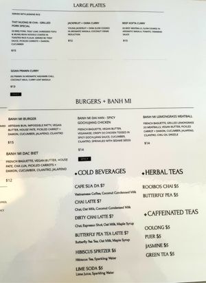 menu June 22 at SHYAMA - CLOSED in Canoga Park