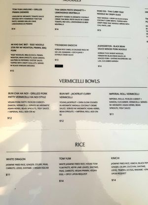 menu June 22 at SHYAMA - CLOSED in Canoga Park