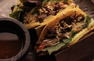 banh xeo tacos  at SHYAMA - CLOSED in Canoga Park