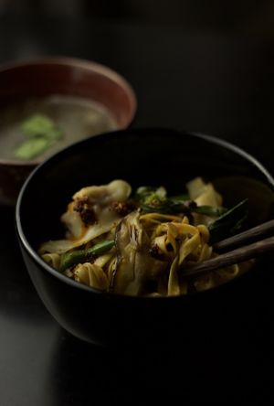 mi kho dac biet dry "egg" noodle  at SHYAMA - CLOSED in Canoga Park