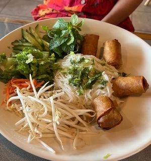 Part of the bun cha ha noi vermicelli bowl  at SHYAMA - CLOSED in Canoga Park